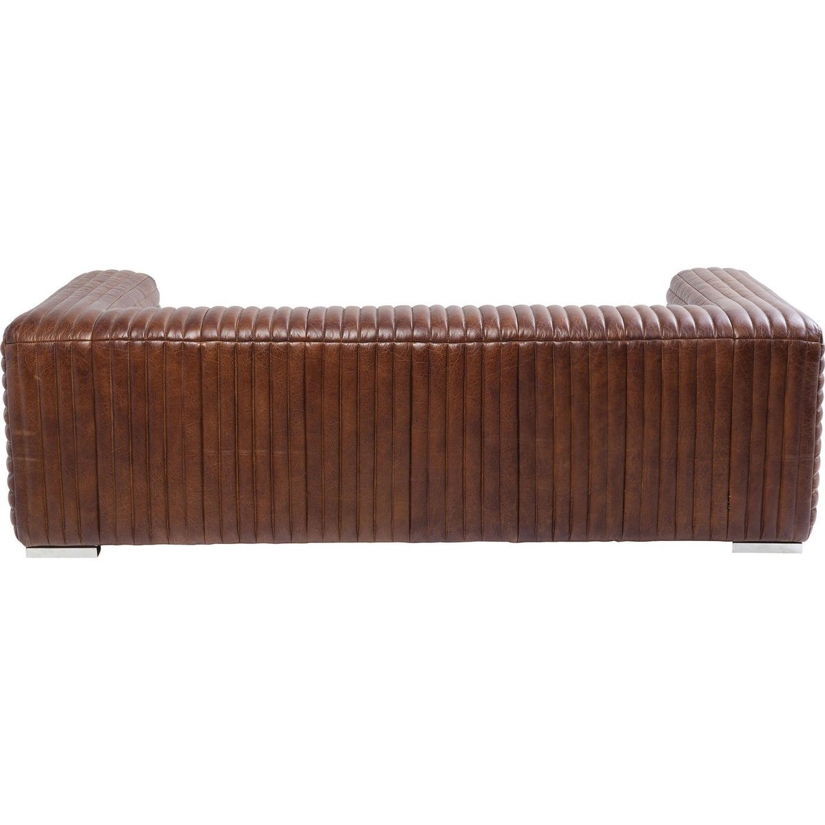 Canapé en cuir 3 places, MALIBU marron, KARE DESIGN