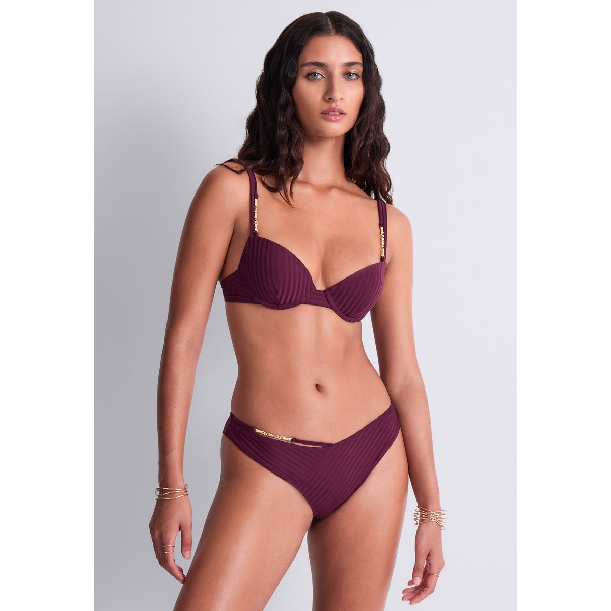 Haut de maillot de bain Push up coques Sun Pop. açaï, AUBADE