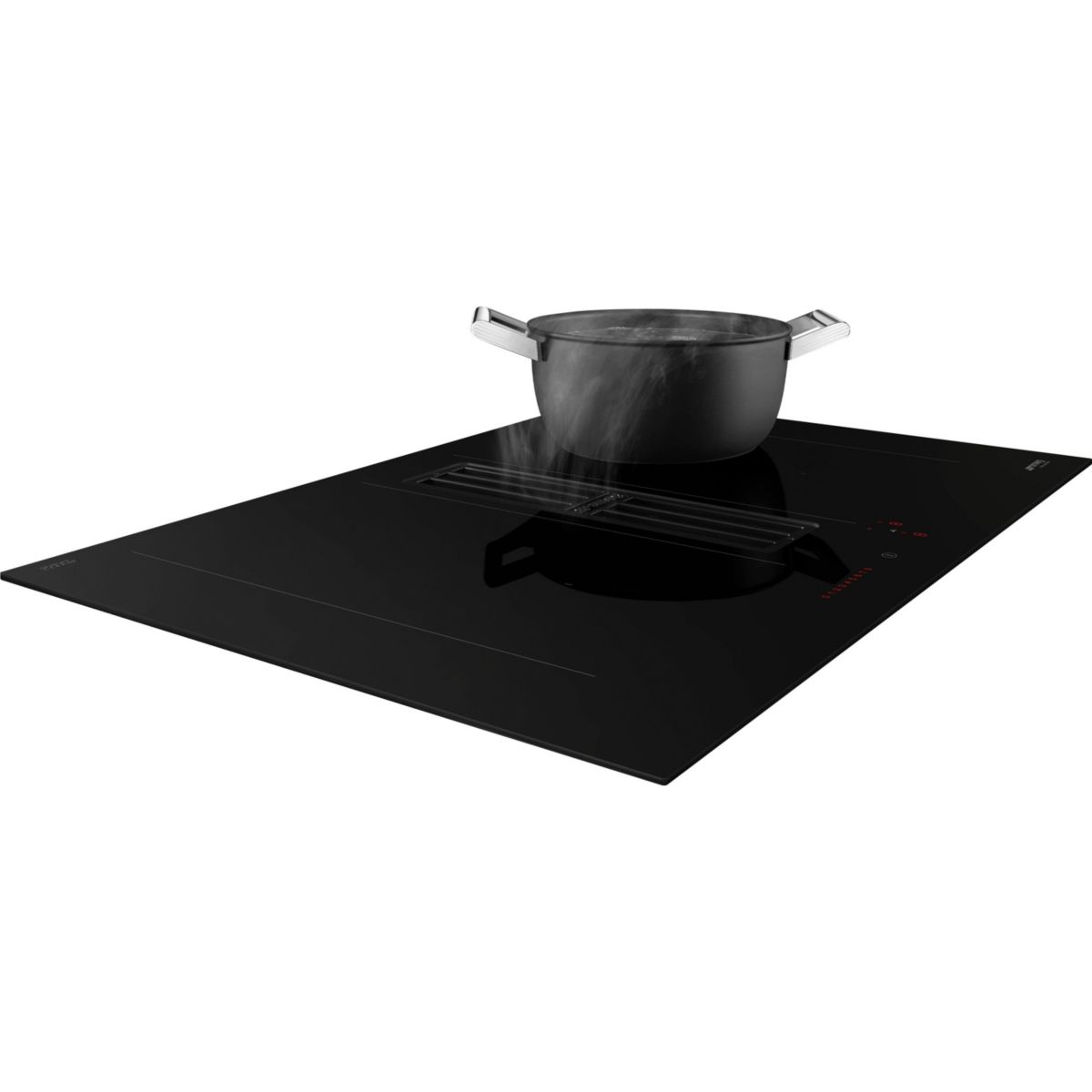 Plaque induction aspirante HOBD472D2 couleur unique, SMEG
