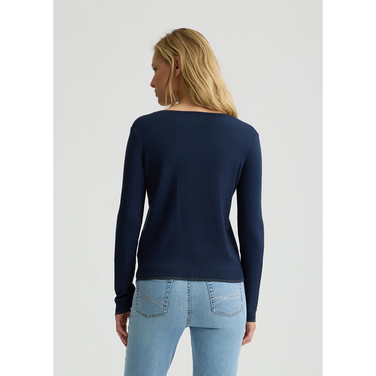Cardigan avec boutons fantaisie bleu, LIU JO