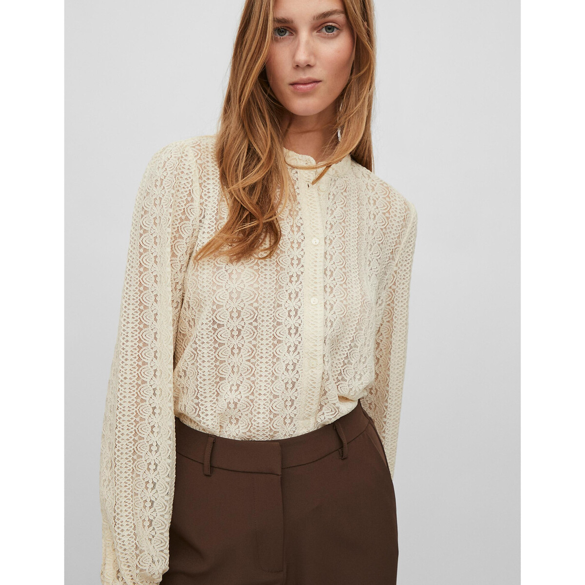 Chemisier en dentelle blanc, VILA