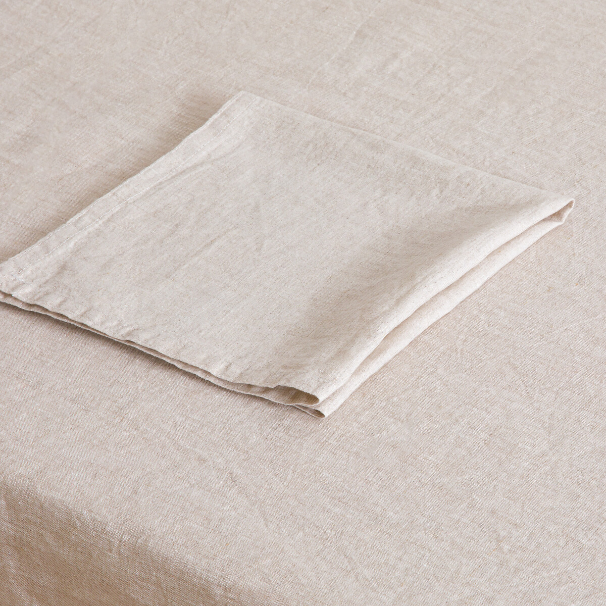 Victorine Best Quality Linen Tablecloth natural, LA REDOUTE INTERIEURS