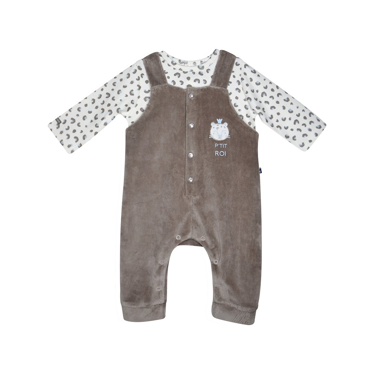 Tshirt salopette medard maille long marron, SUCRE D'ORGE