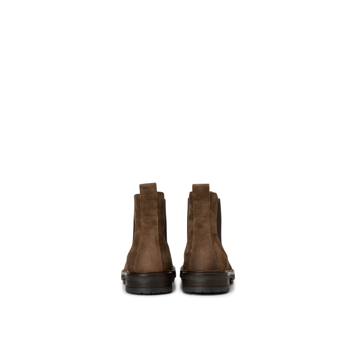 Bottines Chelsea, modèle Rony en cuir velours huilé marron, MARC O'POLO