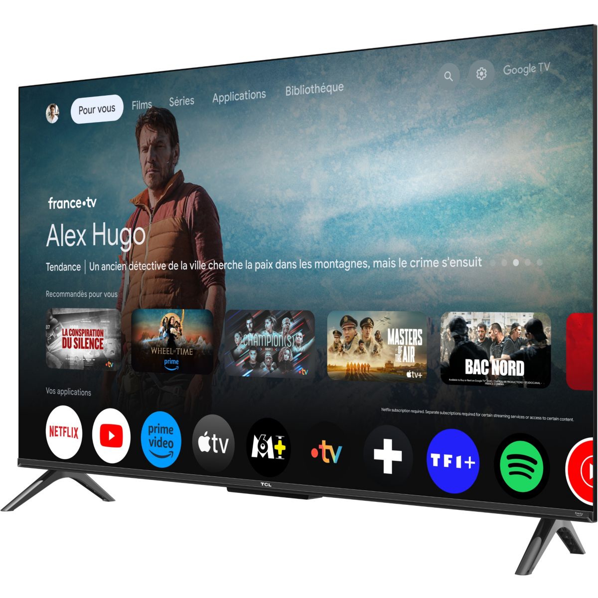 TV QLED 43T69C (2026) 43" (109 cm) métal, TCL