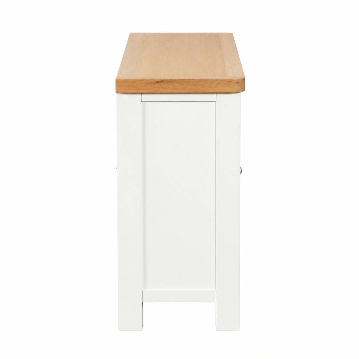 Buffet blanc style bord de mer avec range-bouteilles VELIA blanc, PIER IMPORT