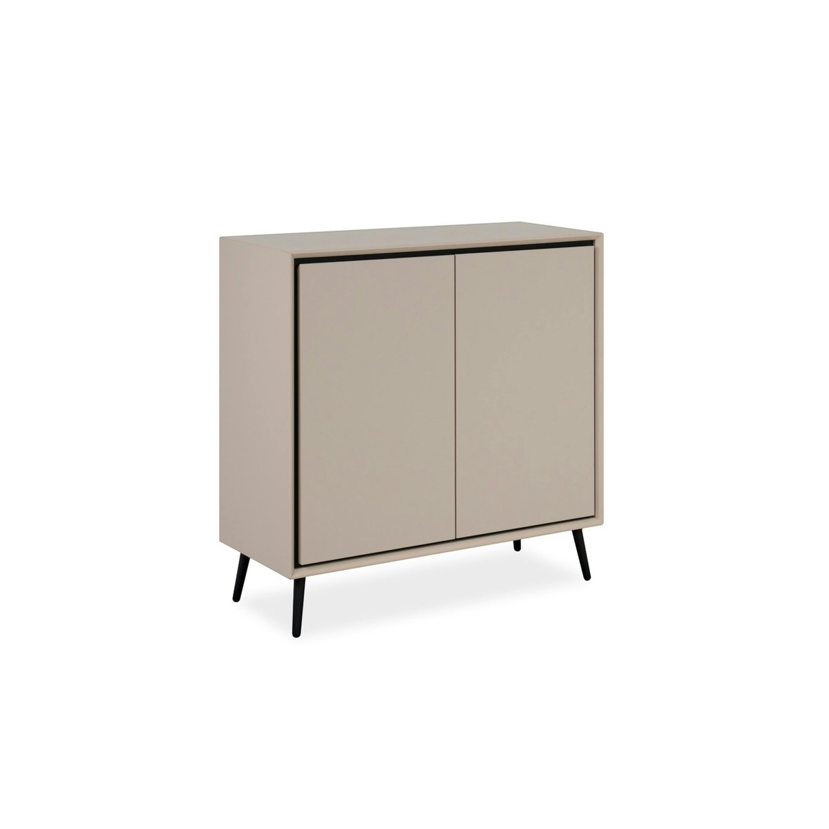 Petit buffet taupe 2 portes AVIO beige, PIER IMPORT