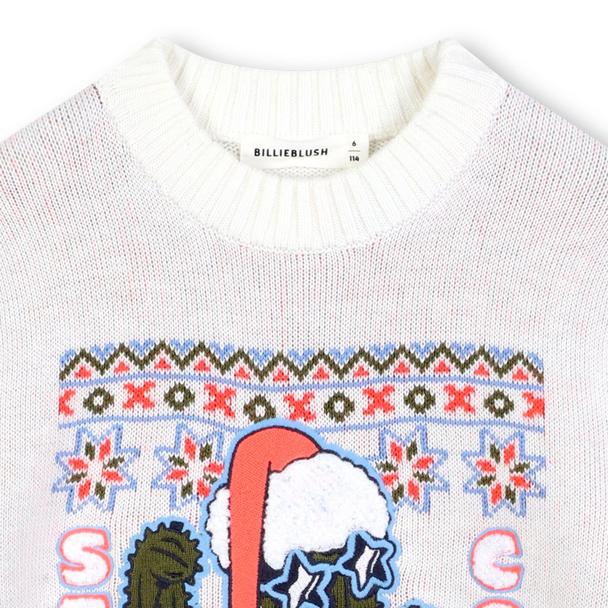 Pull de Noël tricoté rice, BILLIEBLUSH