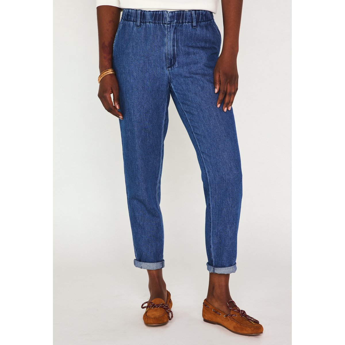Jean chino en coton SABIL denim brut, Maison 123