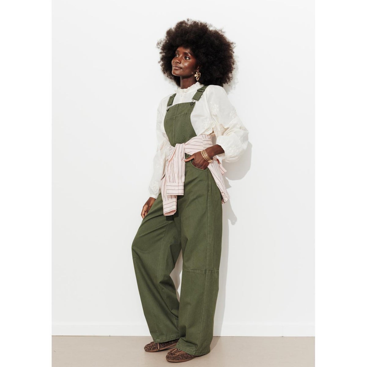 Salopette pantalon kaki, PROMOD