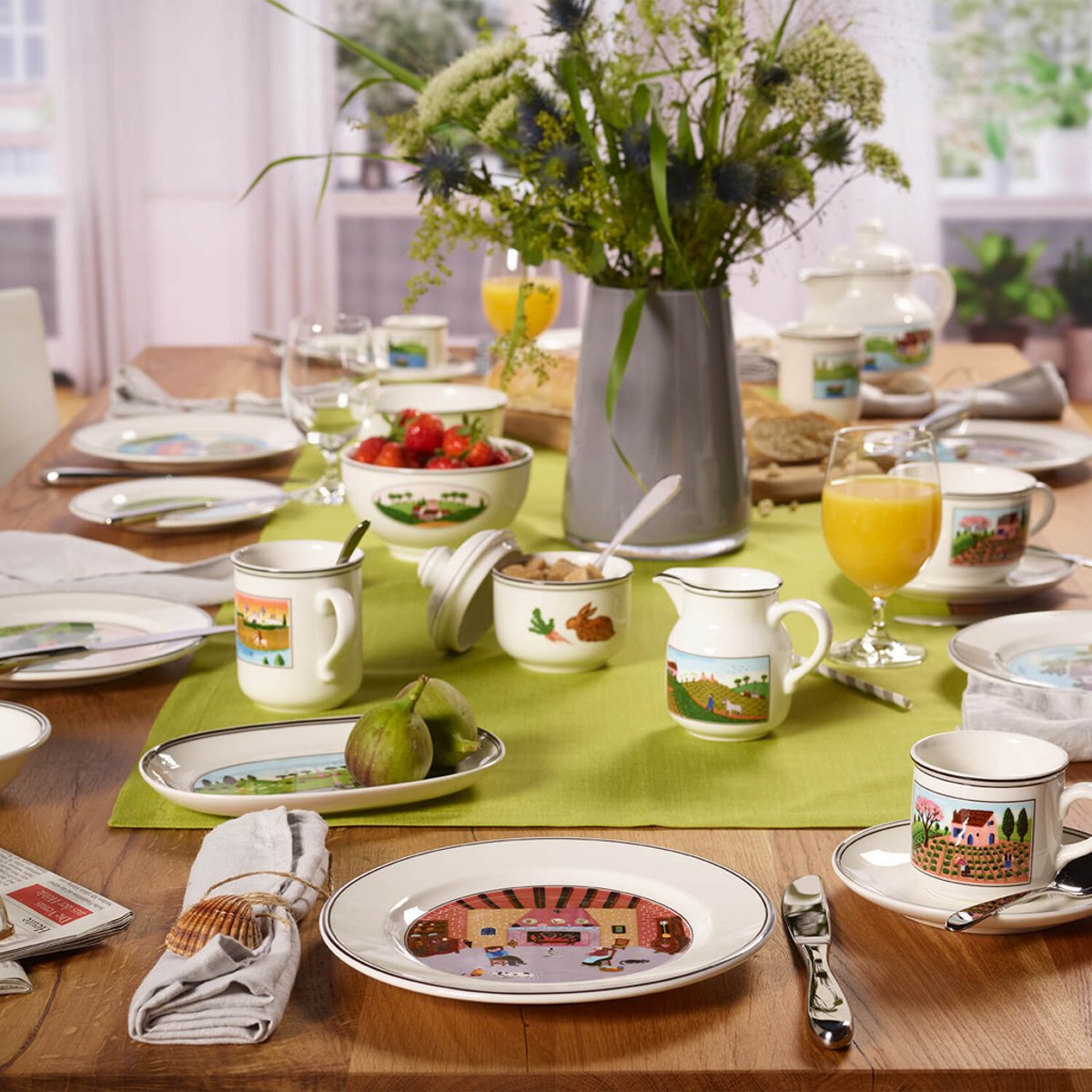 Assiette Dessert Cheminée DESIGN NAIF couleur unique, VILLEROY & BOCH