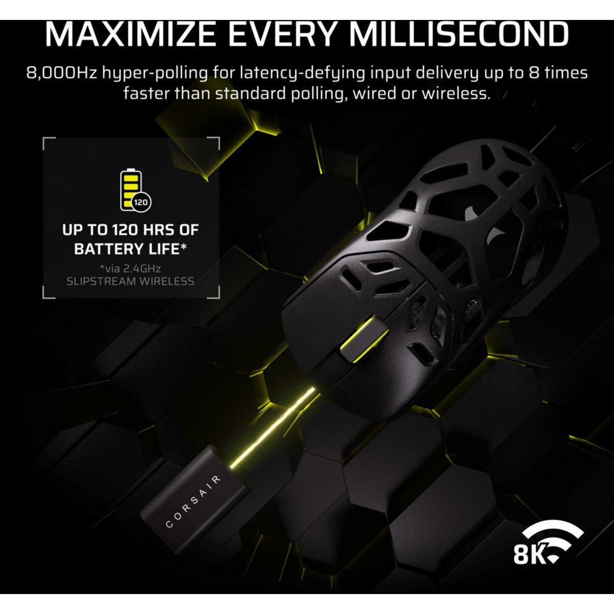 Souris Gamer Sans Fil SABRE v2 PRO Wireless MG couleur unique, CORSAIR