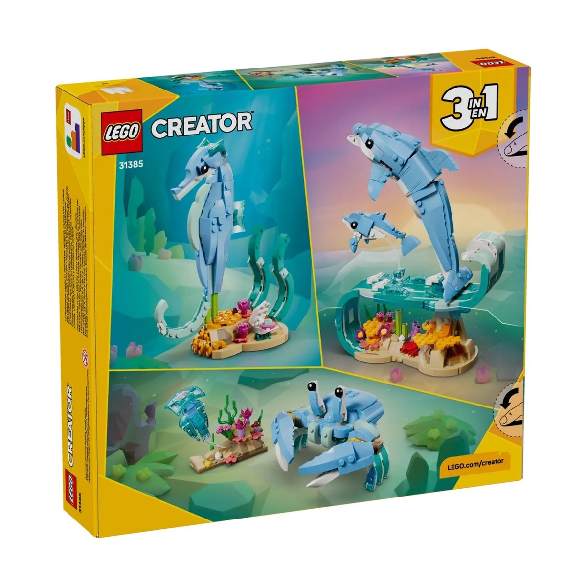 Creator 3-en-1 Animaux marins les beaux dauphins multicolore, LEGO