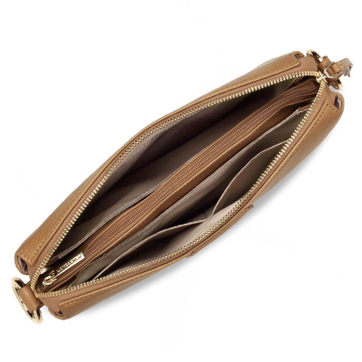 Grande pochette DUNE camel, LANCASTER