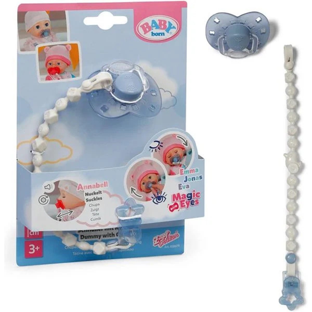 BABY born Sucette magique avec clip multicolore, ZAPF CREATION