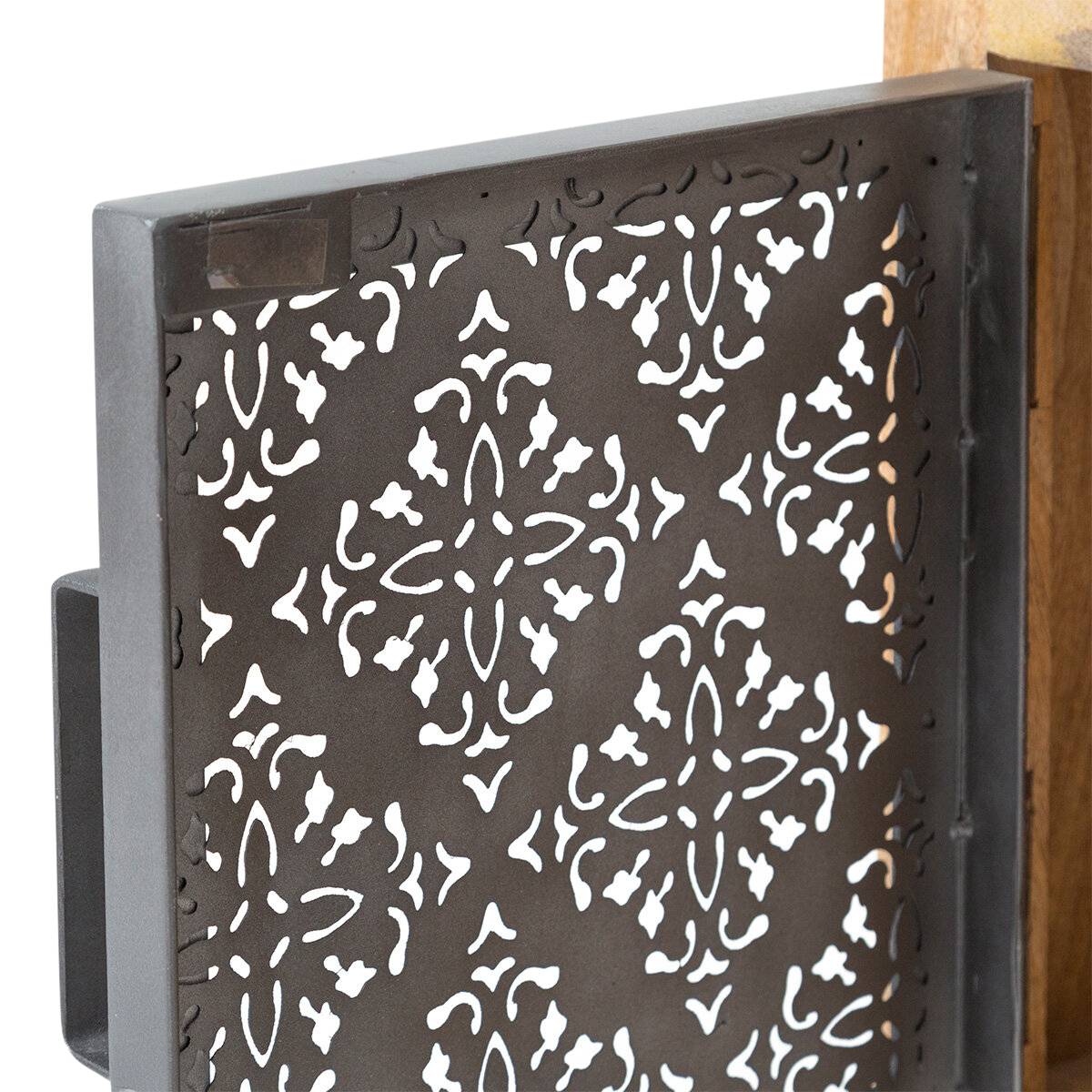 Meuble TV en bois de manguier SAHARA gris, MADE IN MEUBLES