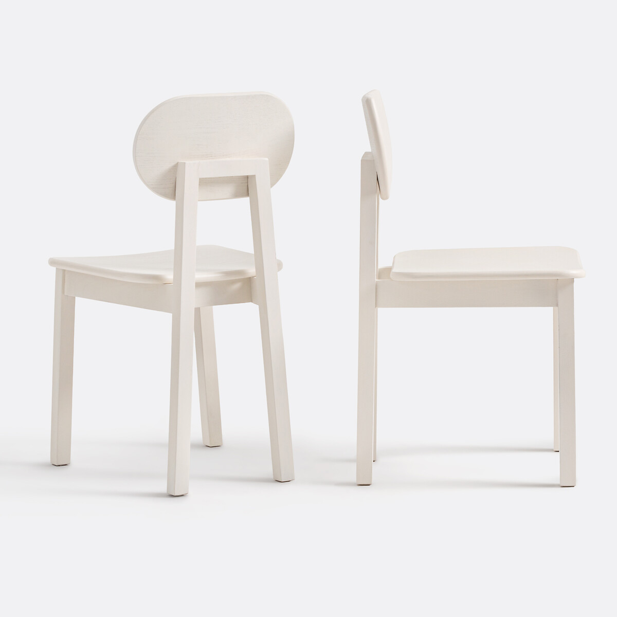 Lot de 2 chaises frêne, Tribal blanc, LA REDOUTE INTERIEURS