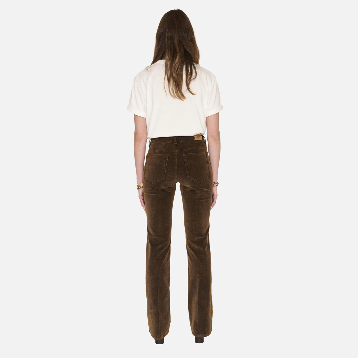 Pantalon THE HARLEY COTTON SUEDE mocha, MKT STUDIO