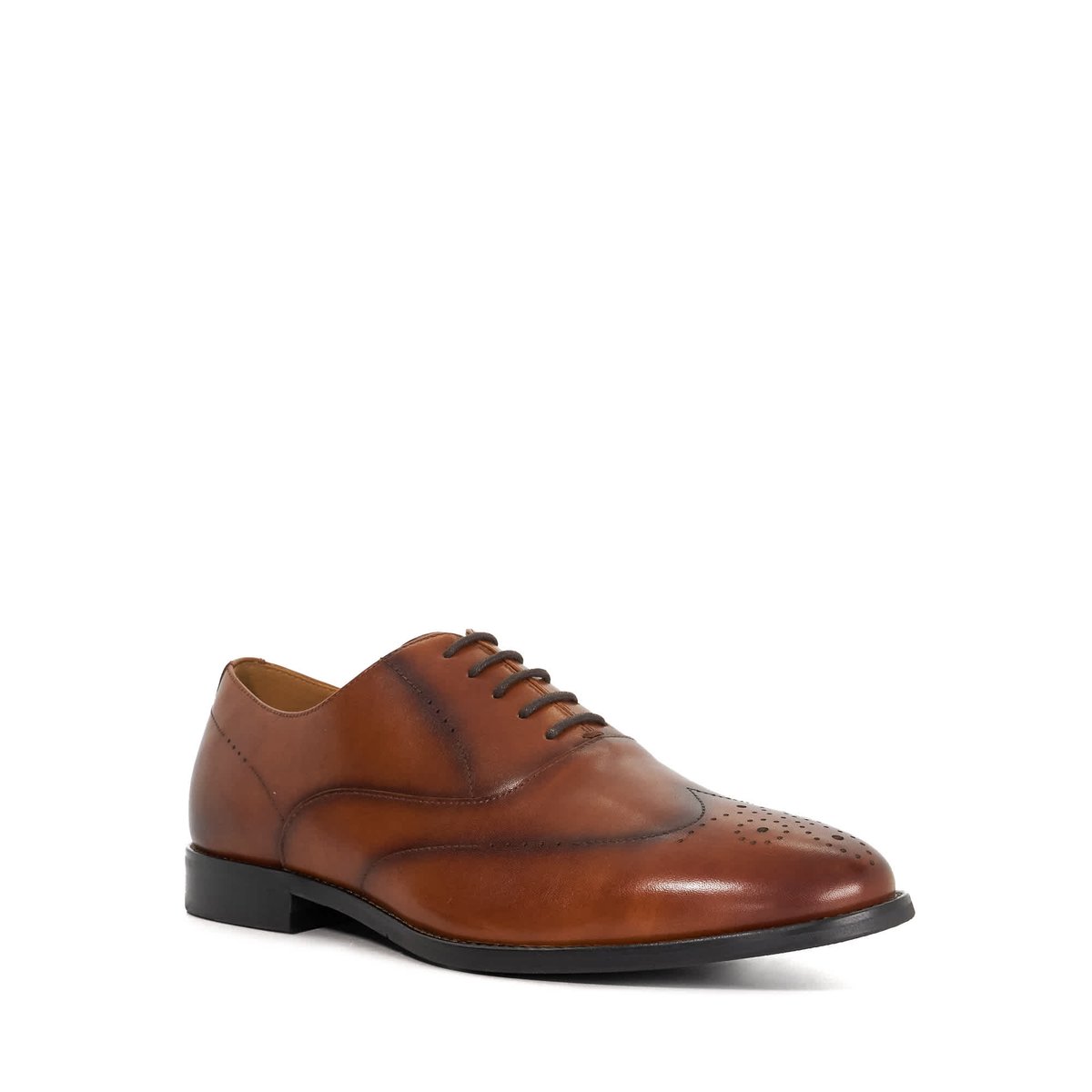 Chaussures Richelieu en cuir à lacets - SHAAY tan-leather, DUNE LONDON