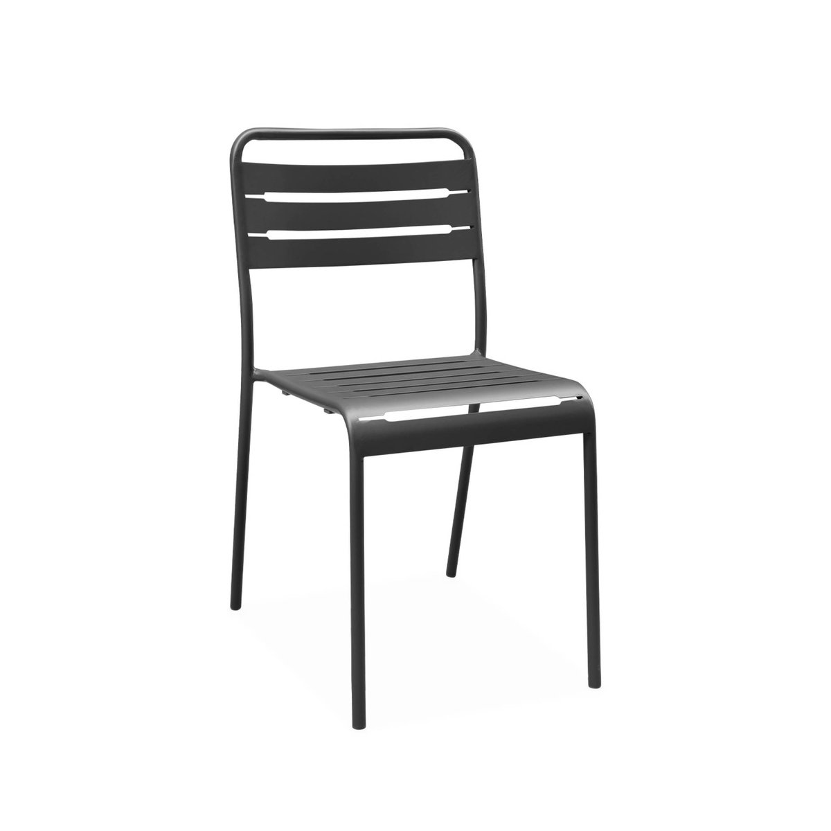 Table de jardin métal + 6 assises AMELIA anthracite, SWEEEK