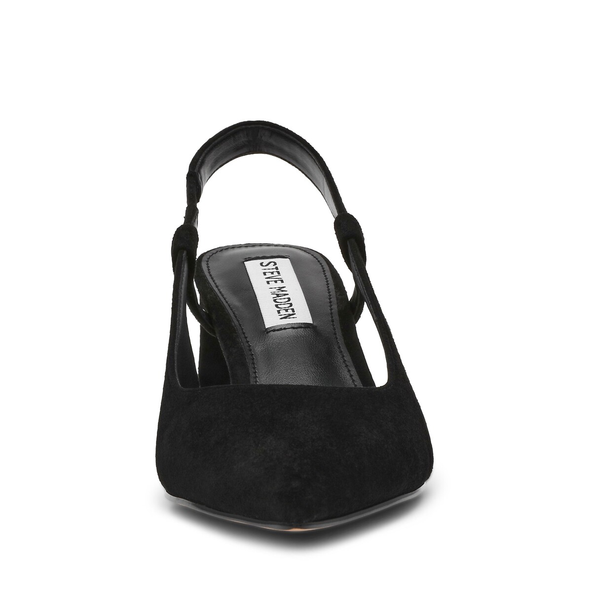 Escarpins slingback en cuir suède Evanston noir, STEVE MADDEN
