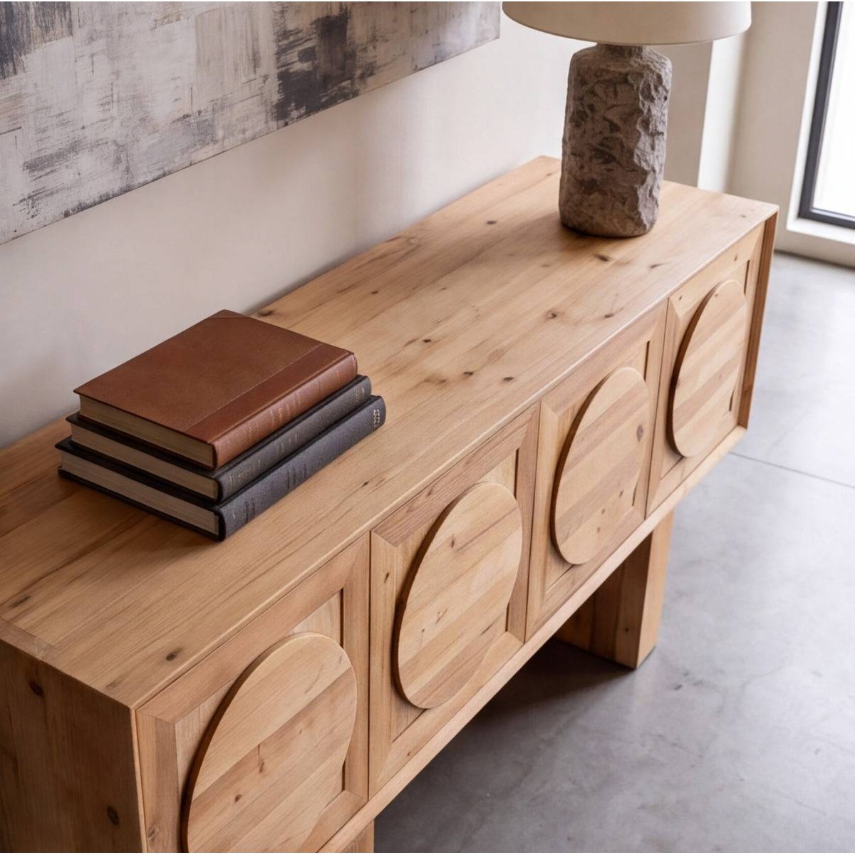 Buffet en bois recyclé SIGRID bois clair, MADE IN MEUBLES