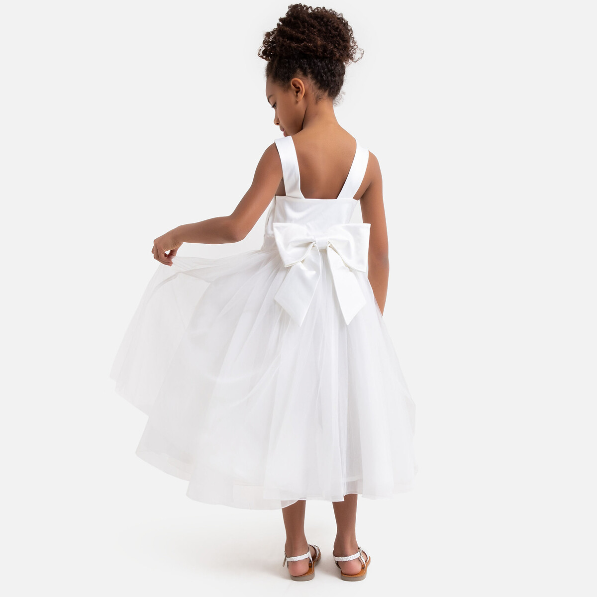 Satin/Tulle Bridesmaid Dress ecru , LA REDOUTE COLLECTIONS