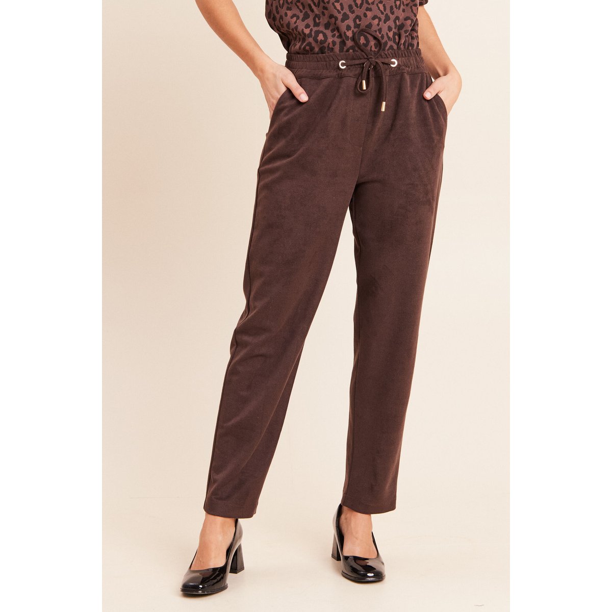 Jogging aspect daim marron foncé, BREAL