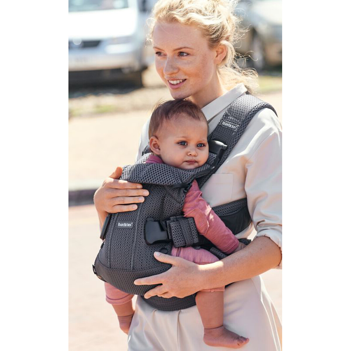 Porta-bebé one air, mesh 3D antracite, BABYBJORN