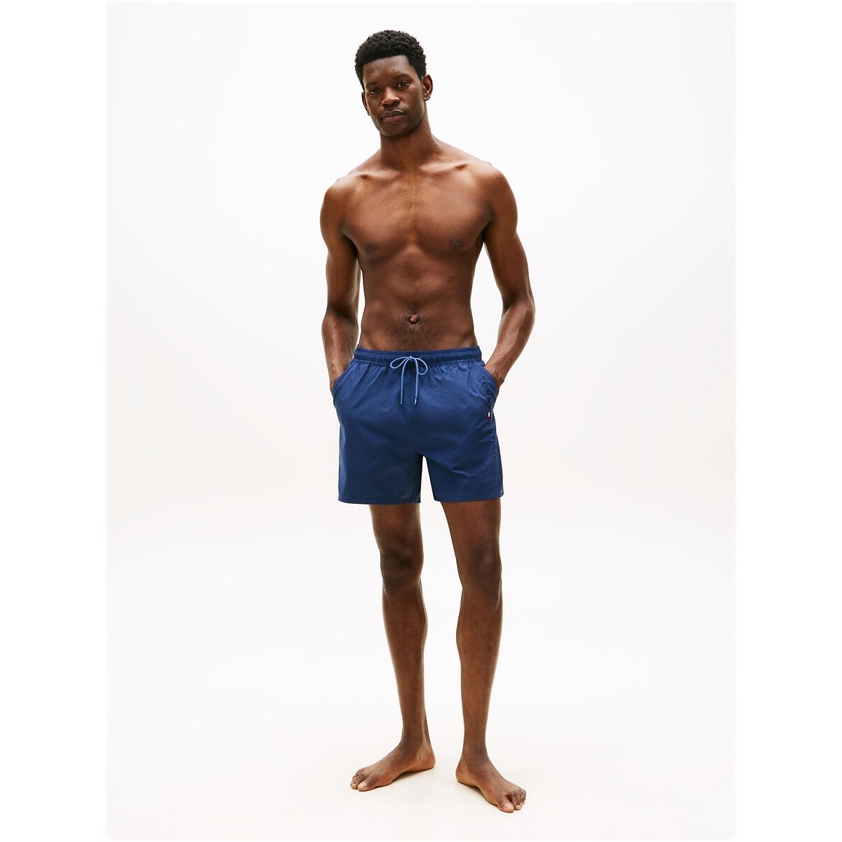 Short de bain mi-long à poche ORIGINAL bleu indigo, TOMMY HILFIGER