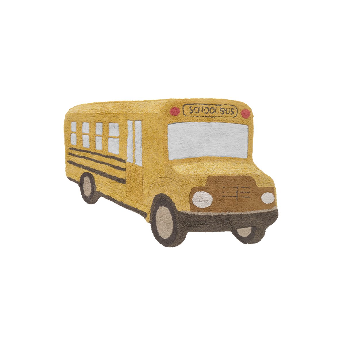 Tapis lavable pour bus scolaire BACK TO SCHOOL soie de maïs, miel clair, miel foncé, vanille, miel, gris clair, LORENA CANALS
