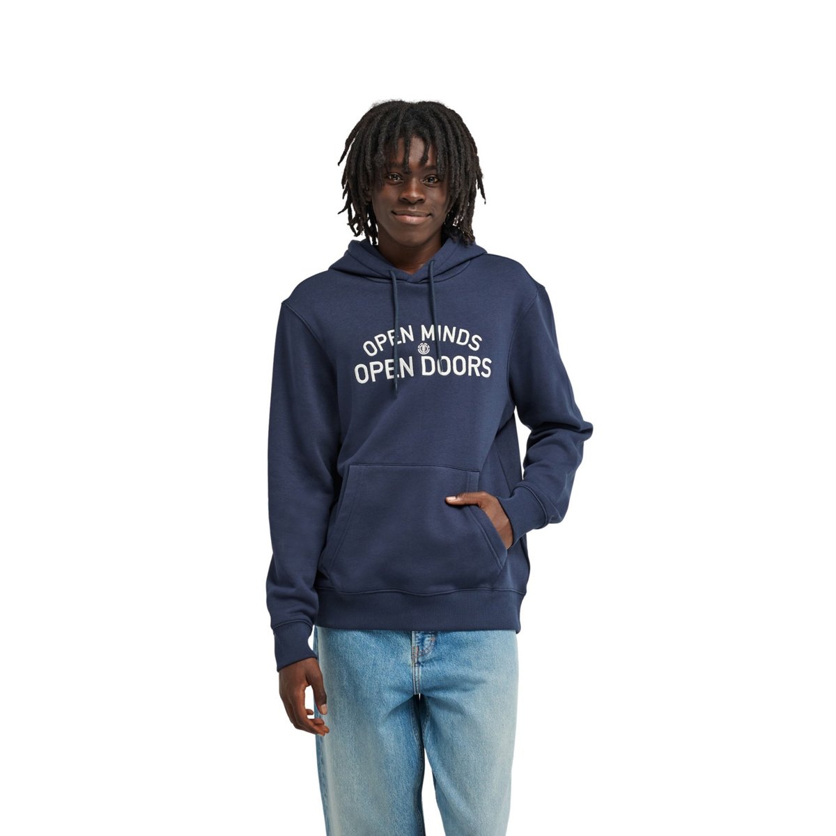 Sweat capuche OPEN MINDS bleu eclipse navy, ELEMENT