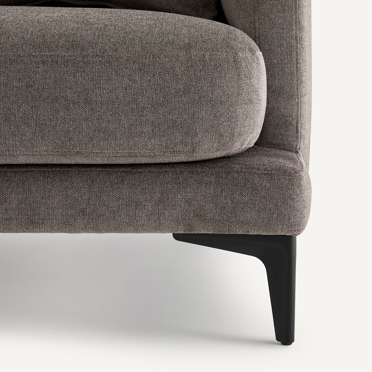 Demi-canapé 3 places en polyester mélangé, MODERNISTE gris stone, EMMANUEL GALLINA X AM.PM