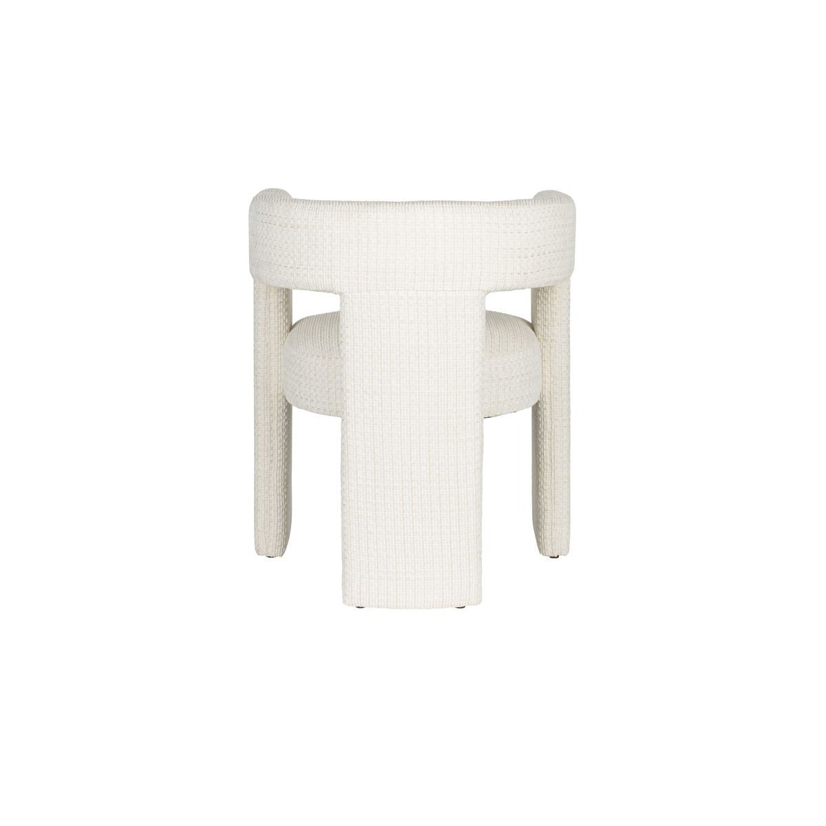 Fauteuil design en tissu, MEDINA blanc, DUTCHBONE