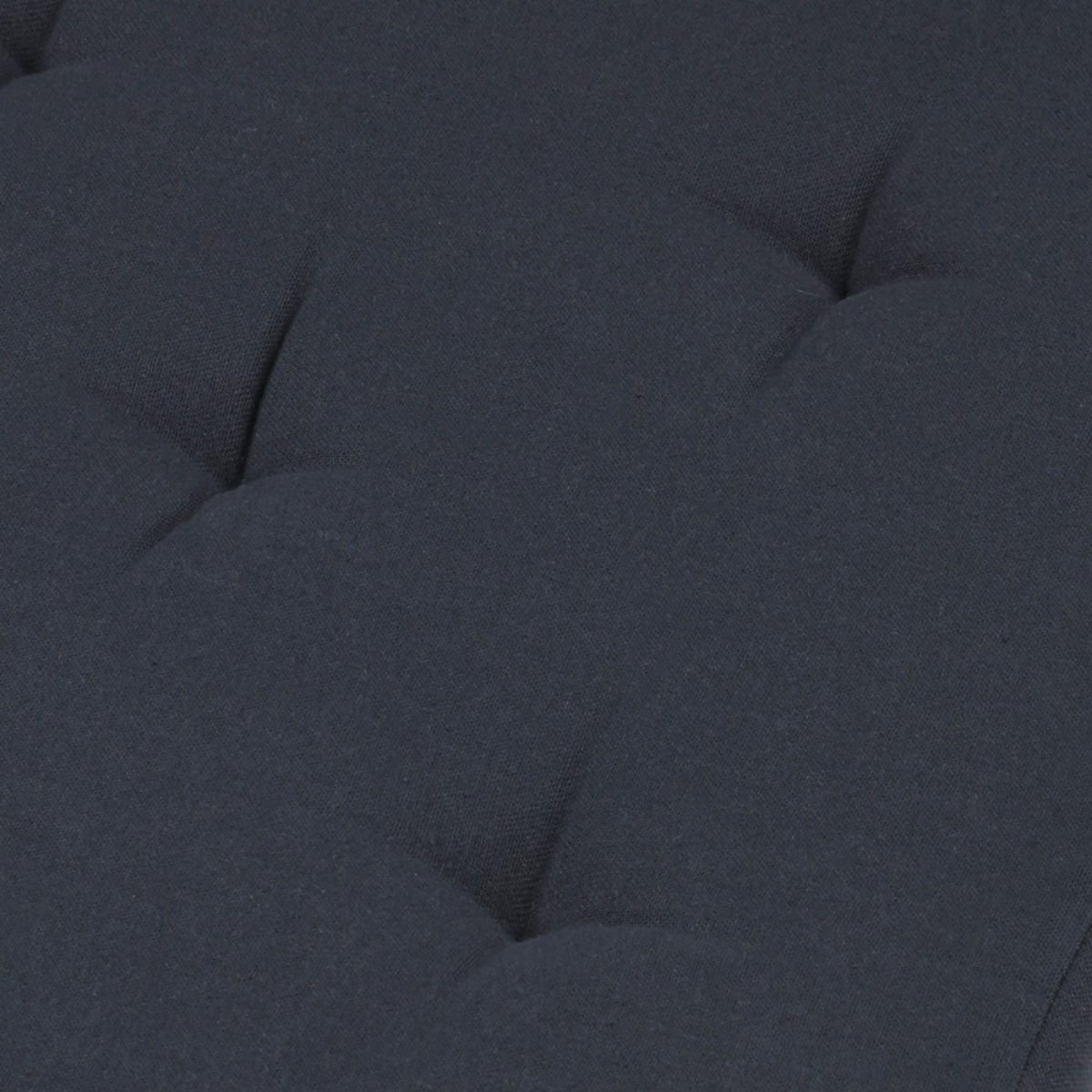 Lot de 4 galettes de chaise Duo velcro 38x38 Anthracite souris gris foncé, DECORATIE