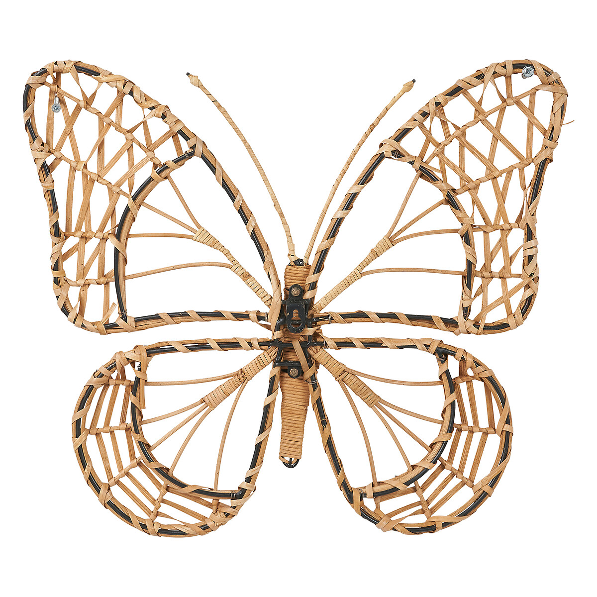 Medium Natural Rattan Butterfly Wall Art natural, ÉDITÉ