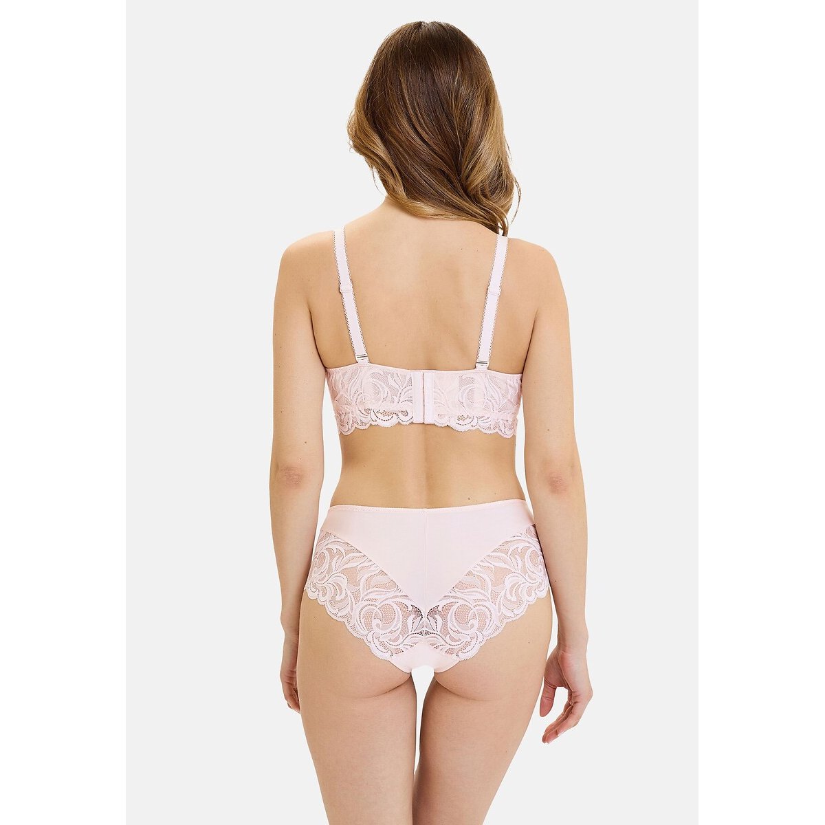 Culotte dentelle CARLA rose poudre, SANS COMPLEXE