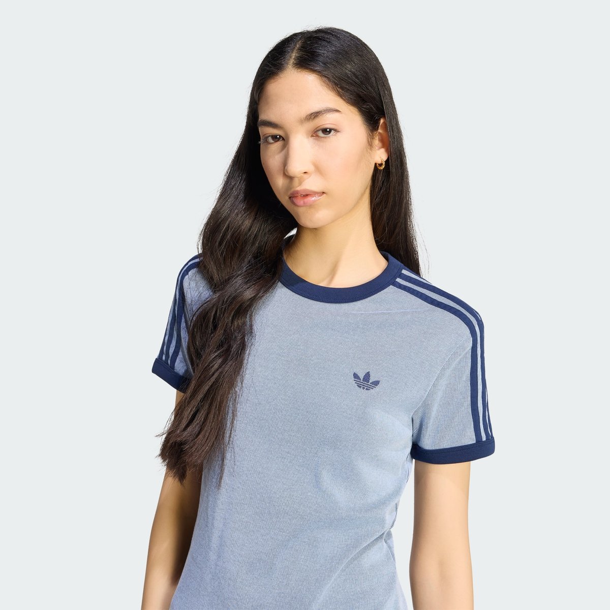 T-Shirt Chiné 3S Cali T-Shirt Chiné 3S Cali warm vanilla / bold gold / night indigo, adidas Originals