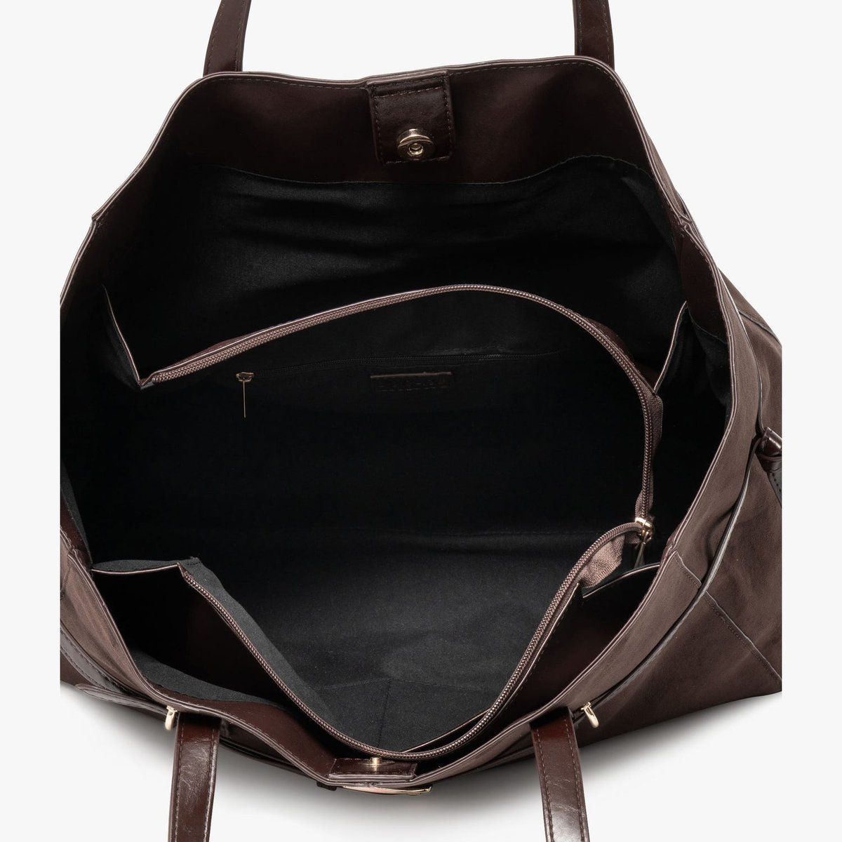 Sac Cabas MELUSINE cabas ceinturé chocolat, BOCAGE