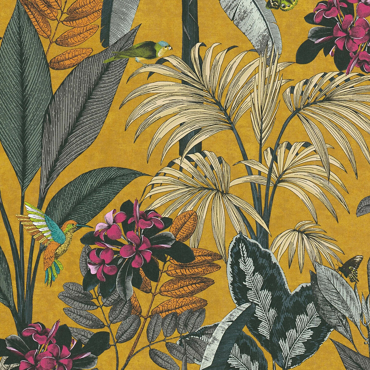 Papel de parede Sejours & Chambre 512229, INTERELIFE amarelo, INTERELIFE