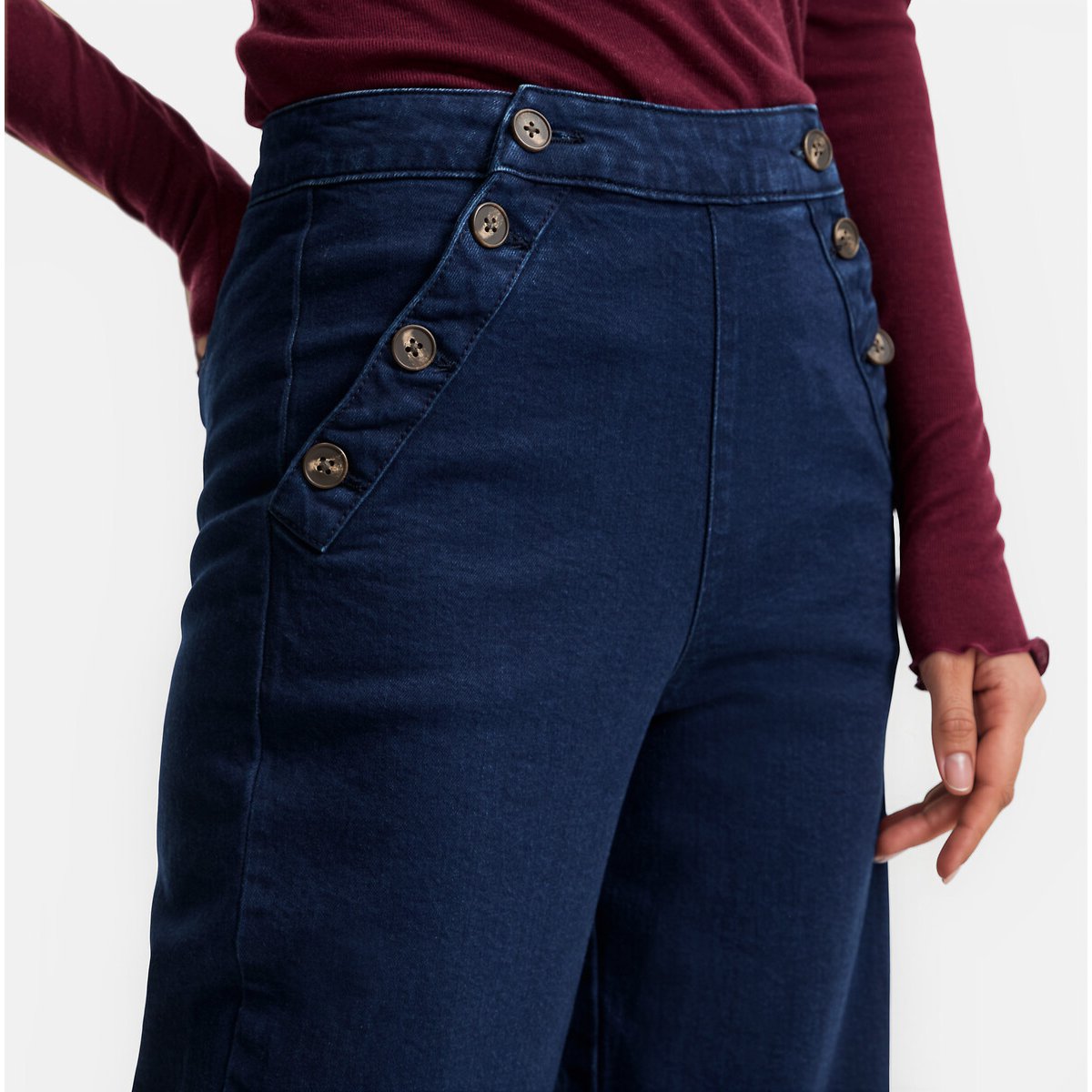 Jean large à pont bleu stone, LA REDOUTE COLLECTIONS