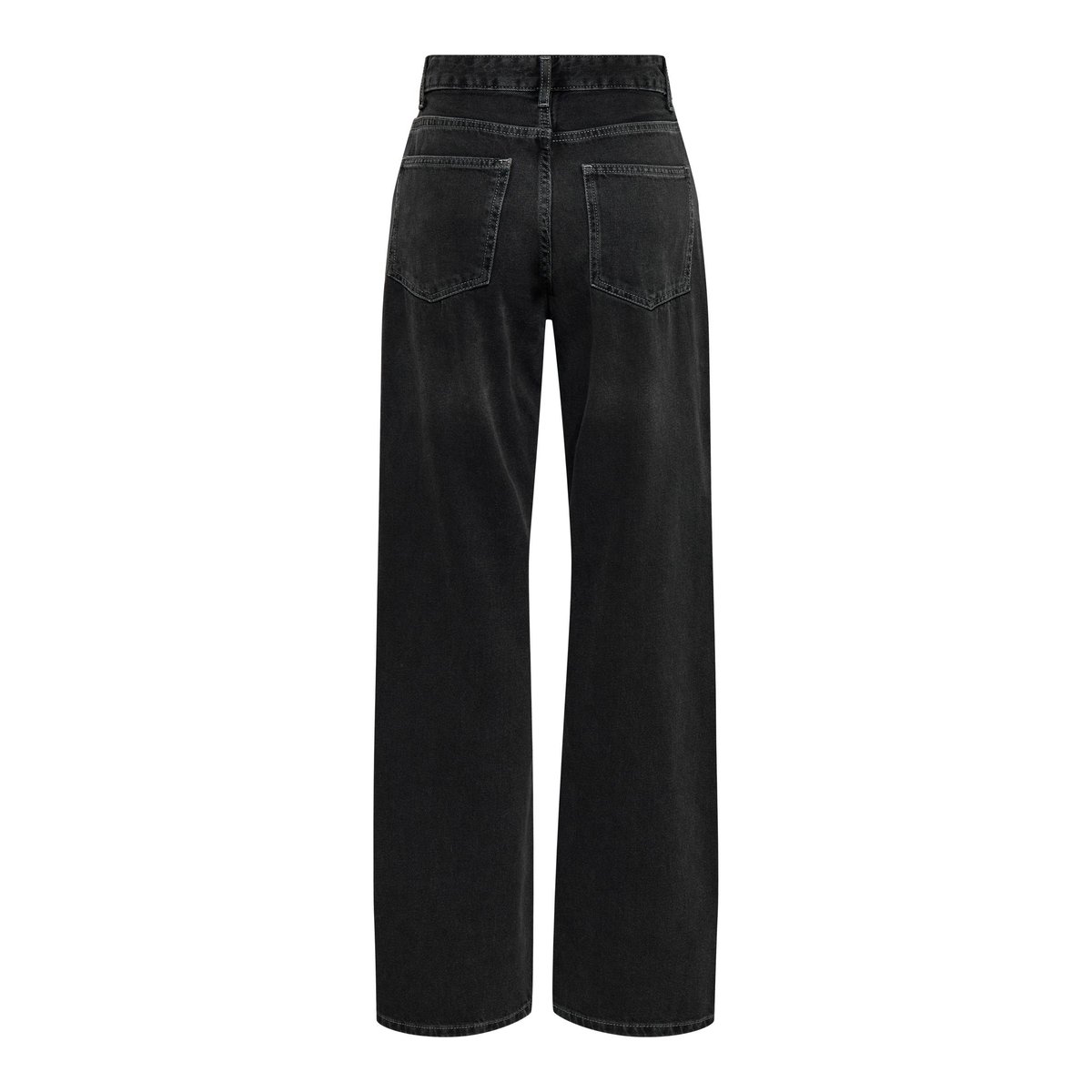 Jean À Jambe Large washed black, ONLY
