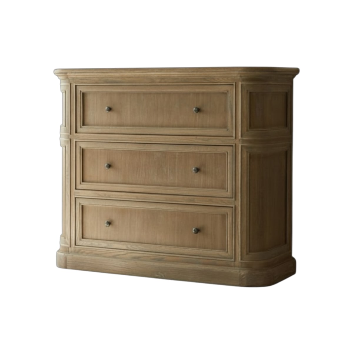 Commode en Chêne massif, LOUISE gris, TIKAMOON