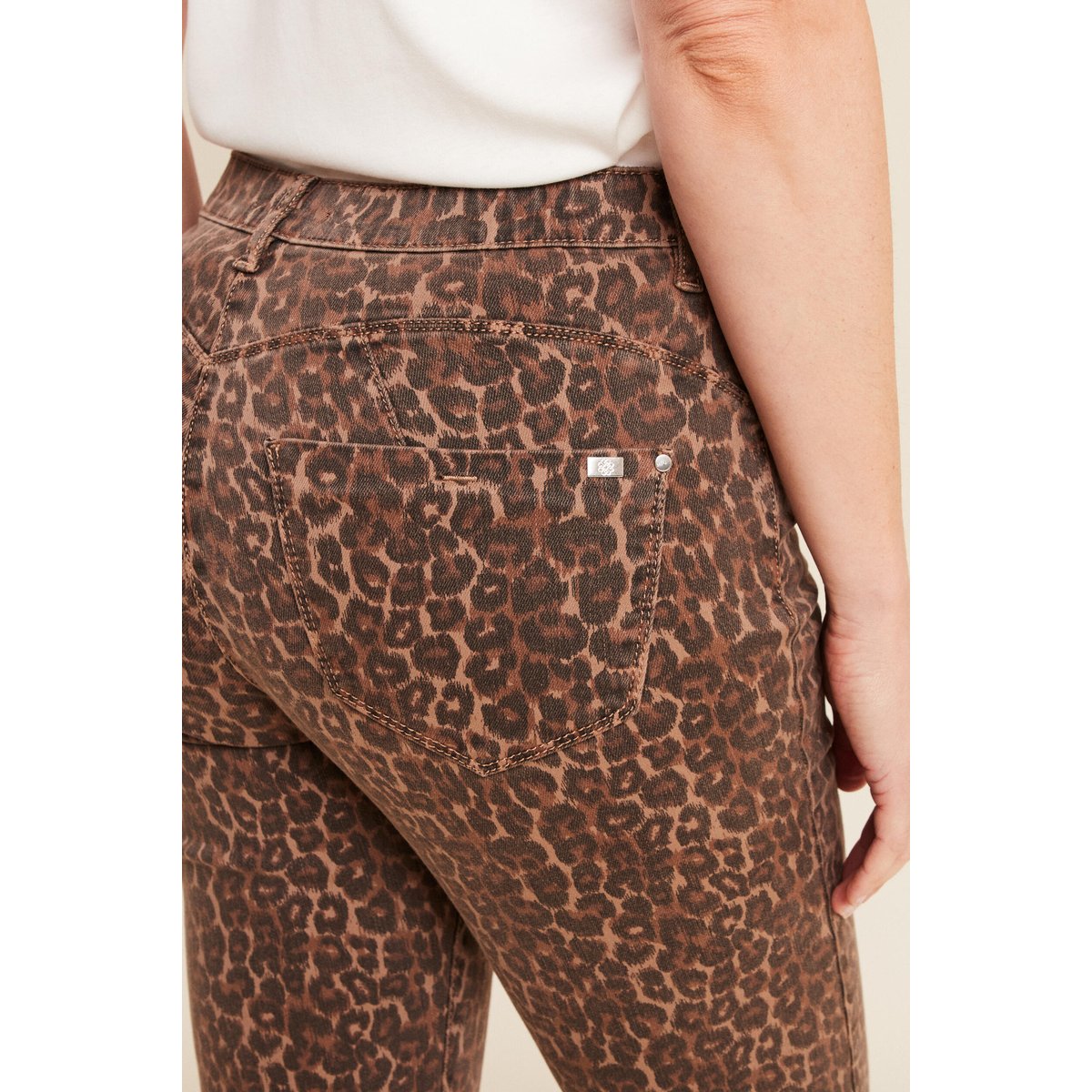 Pantalon magique L'Unique coupe bootcut marron cognac, BREAL