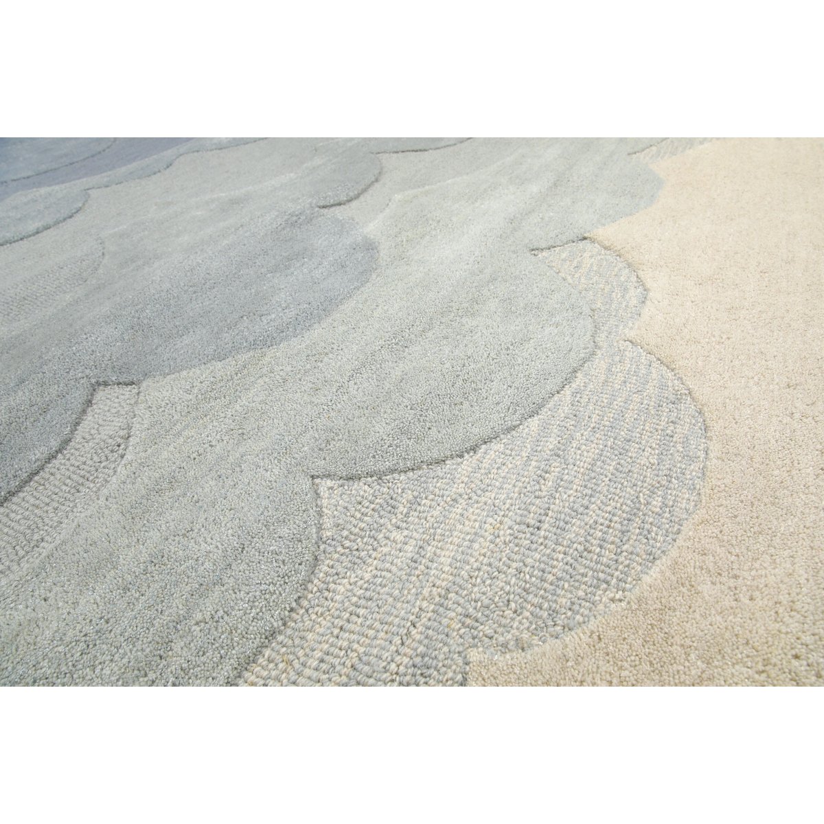 Tapis enfant nuages dégradé , MIKA bleu, SMART KIDS