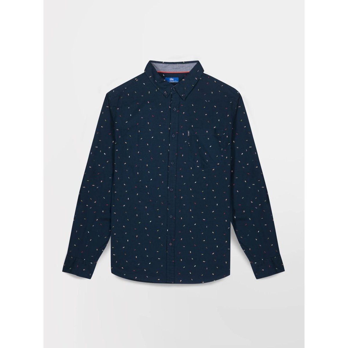 Chemise manches longues MARTYCHE14032 marine, TBS