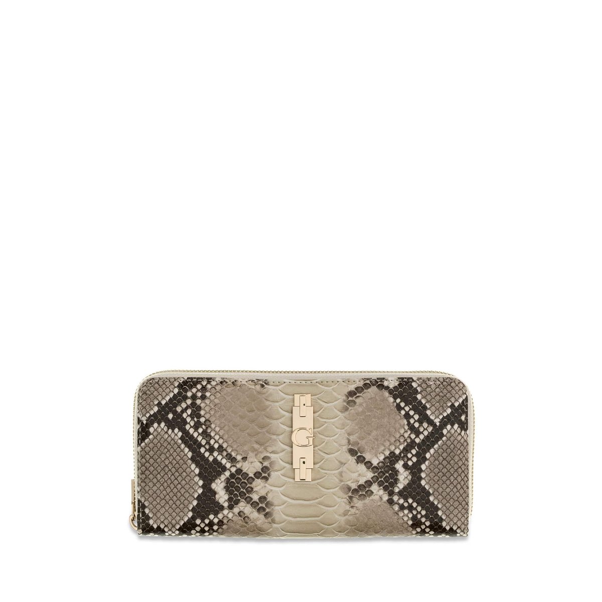 Portefeuille Maxi Yvonne marron multi, GUESS
