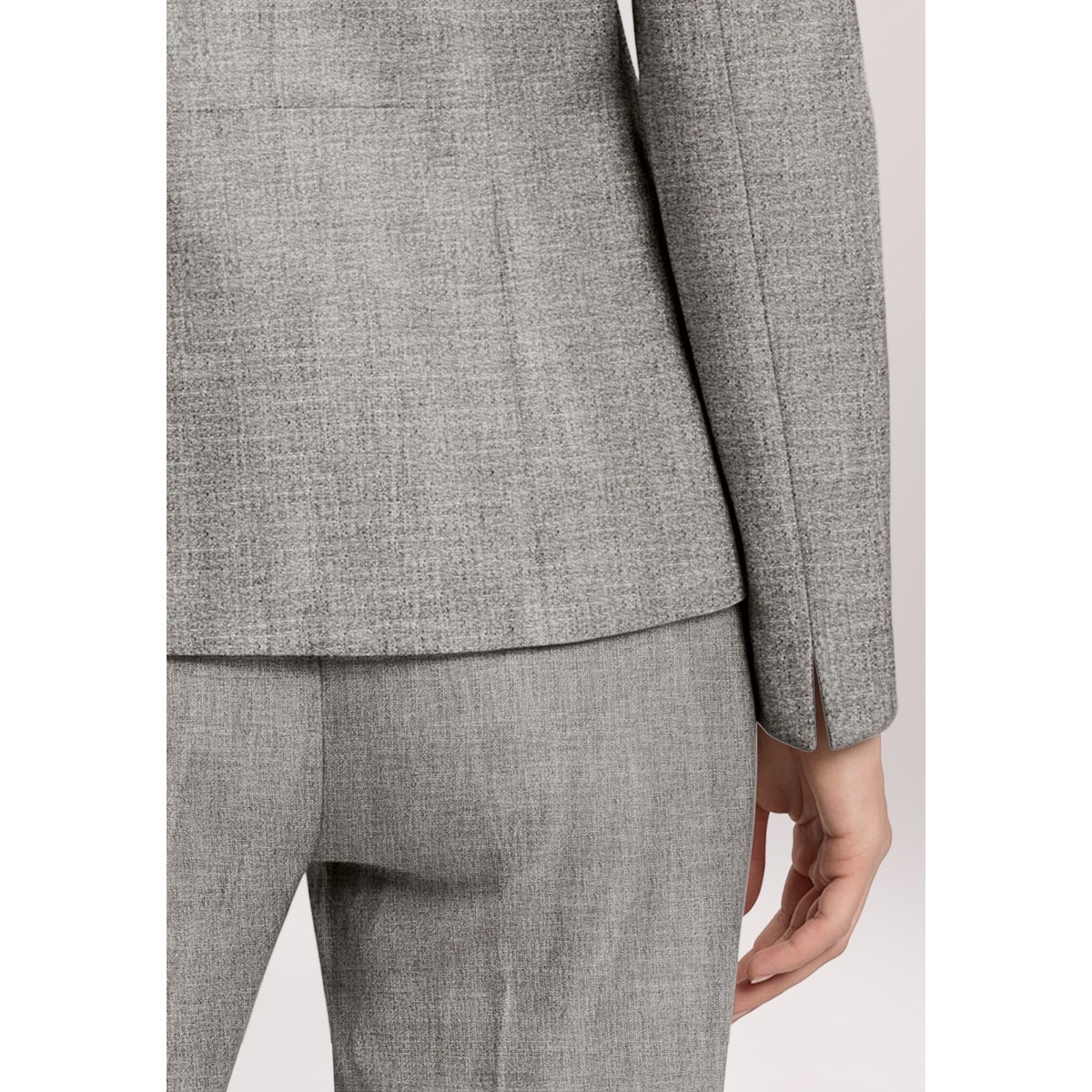Blazer court à manches longues grey melange, BETTY BARCLAY