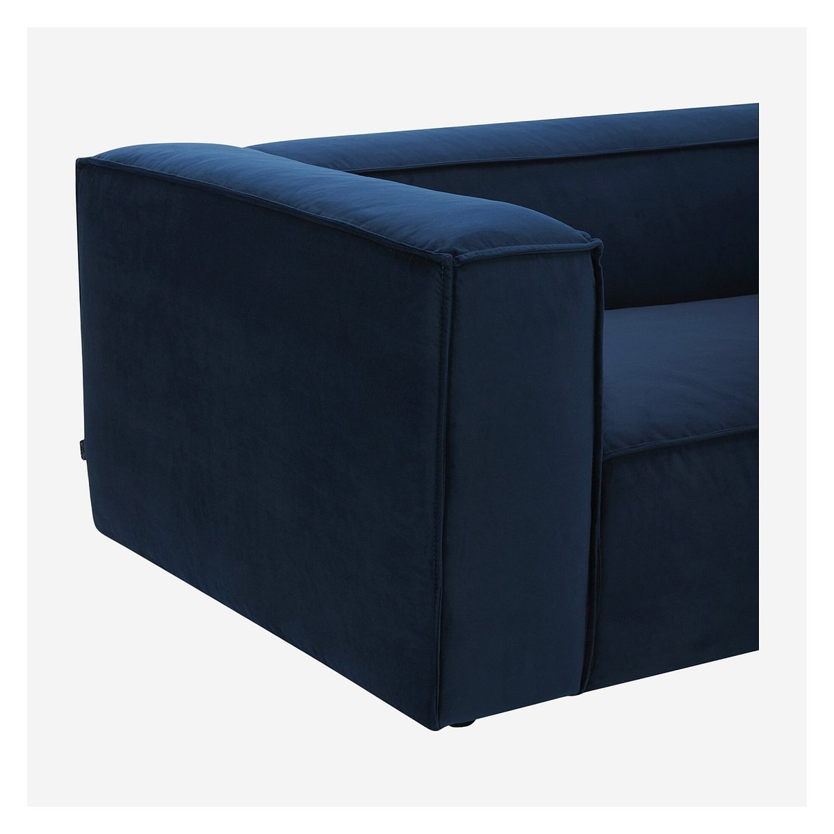 Canapé en velours KUTI bleu nuit, HABITAT