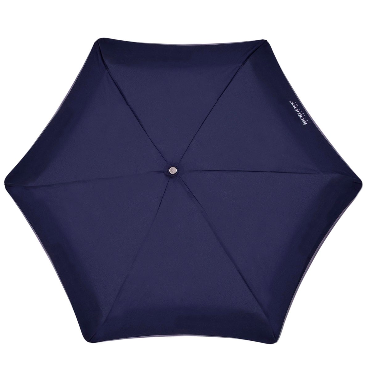 Parapluie bleu marine liseré foncé, ISOTONER